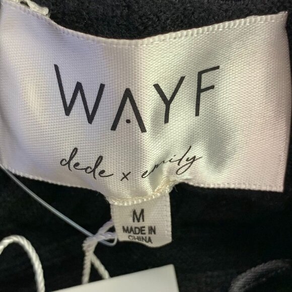 Wayf Emily x Dede Women's Ribbed Knit Sweater Midi Dress Size M NWT - Picture 8 of 12